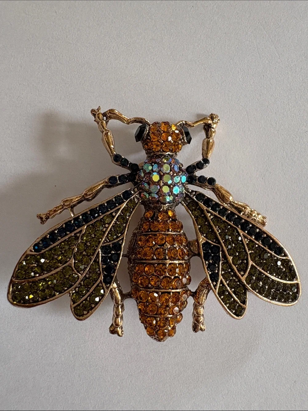 Rhinestone Wasp Brooch/Pendant